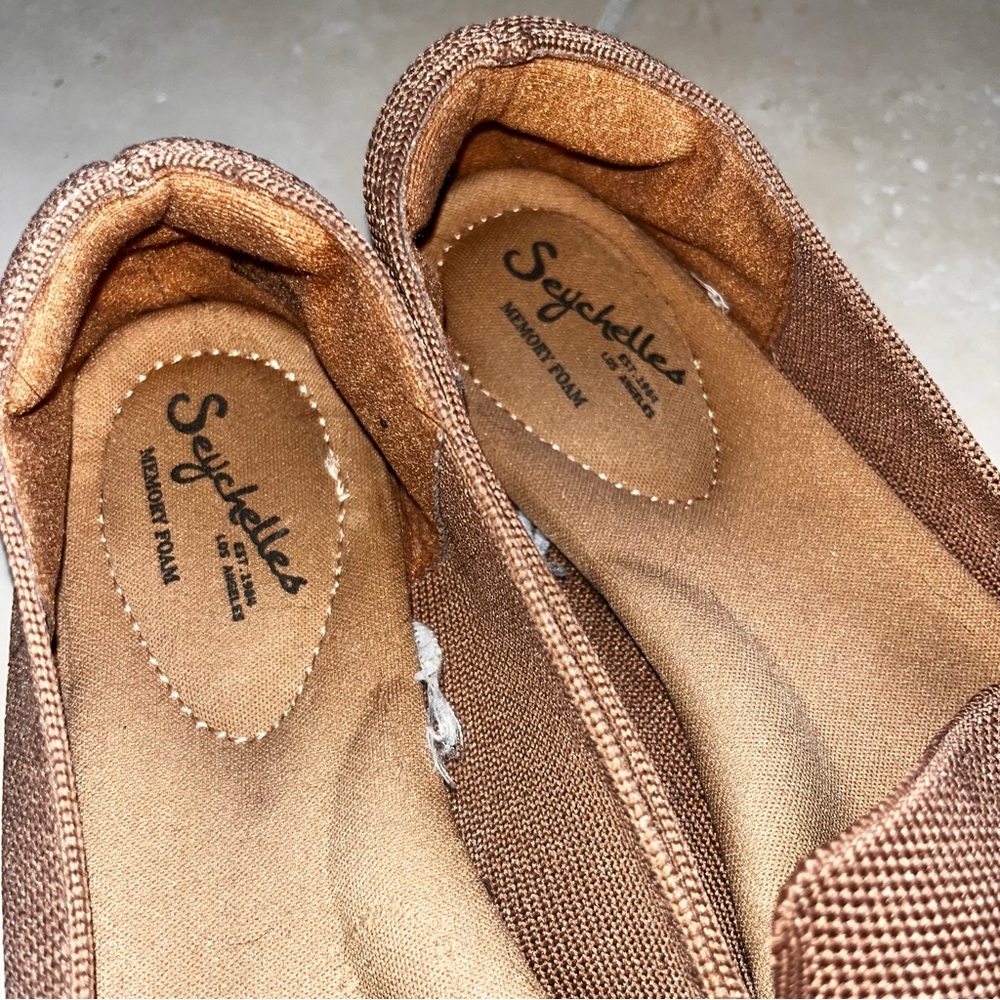 Light Brown Woven Flats - Picture 4 of 6